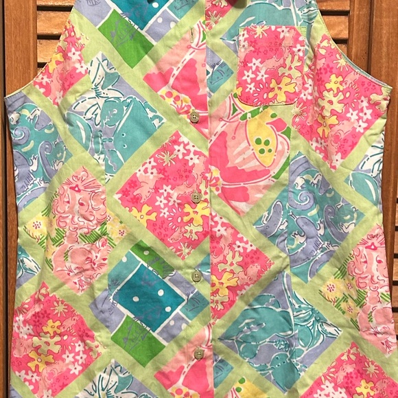 Lilly Pulitzer Colorful Pastel Collared Dress - Picture 9 of 16